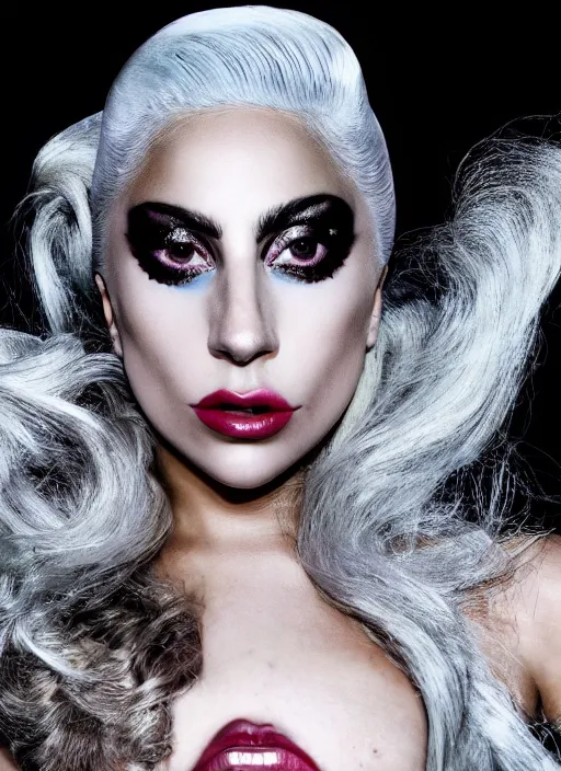 Image similar to lady gaga by nick knight, born this way, born this way album, red weapon 8 k s 3 5, cooke anamorphic / i lenses, highly detailed, cinematic lighting