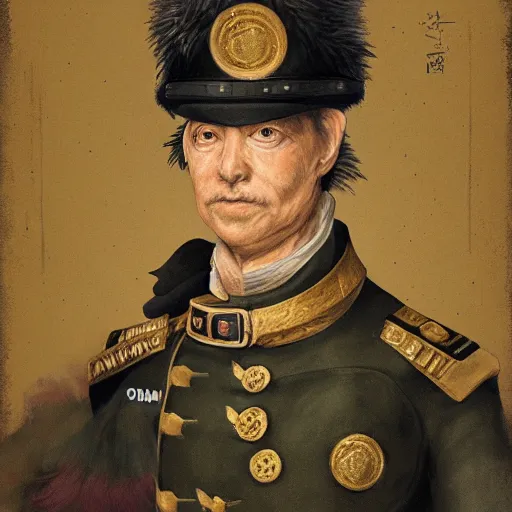 Prompt: portrait of a bird as an army general, high quality, hyperrealistic, digital art, trending on pixiv