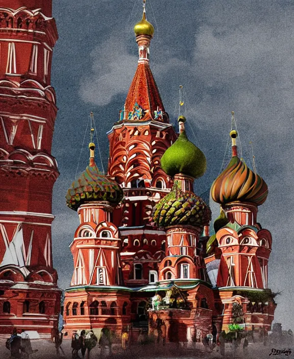 Image similar to russia, digital painting