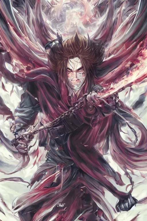 Image similar to full body handsome young demon king man only, manga style only, scenery wallpaper aesthetic, saturated pastel colors, demonic, cinematic, dramatic, powerful, super detailed and intricate, elegant, hyper realistic, 4 k render, by artgerm, by kyoung hwan kim, by ralph mcquarrie, by yoshiyuki tomino