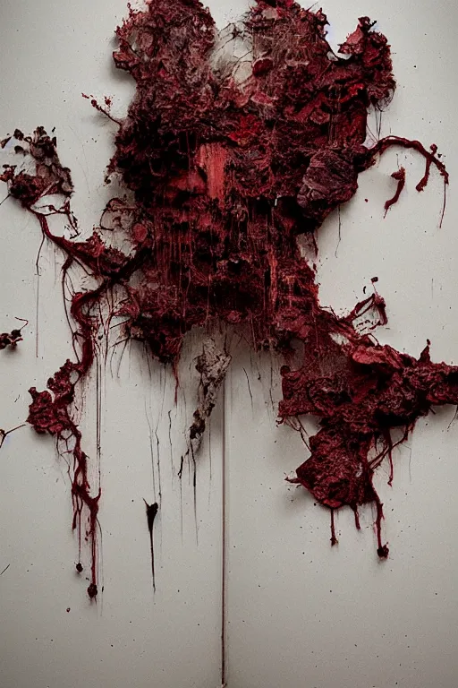 Prompt: decay by geert goiris, award - winning, fine - art photography, dark red and green color scheme