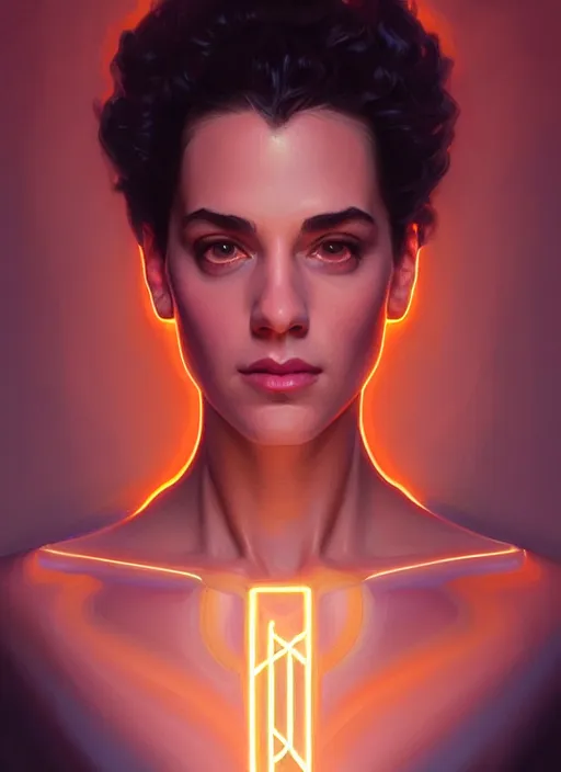 Image similar to symmetry!! portrait of seinfeld, glowing lights!! intricate, elegant, highly detailed, digital painting, artstation, concept art, smooth, sharp focus, illustration, art by artgerm and greg rutkowski and alphonse mucha