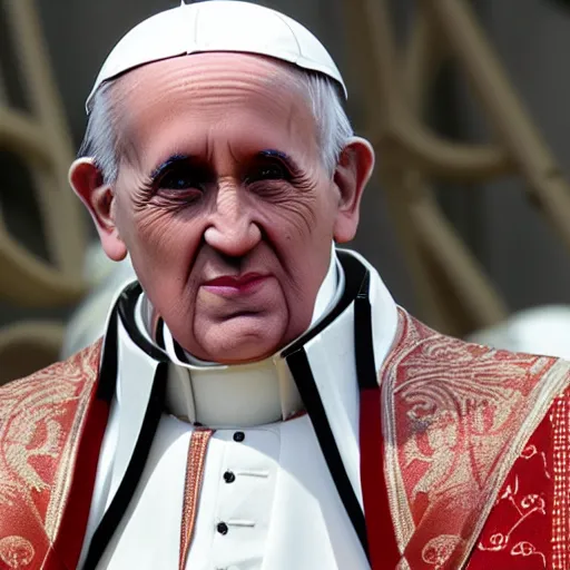 Image similar to humanoid robot pope