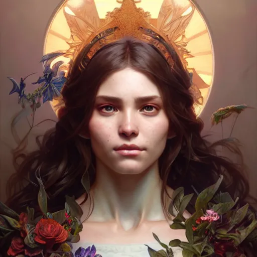 Prompt: portrait painting of a, ultra realistic, concept art, intricate details, highly detailed, photorealistic, octane render, 8 k, unreal engine. art by artgerm and greg rutkowski and magali villeneuve and alphonse mucha