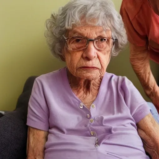 Image similar to grandma giving you the interested eyes, turned on