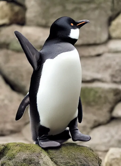 Image similar to penguin cat hybrid