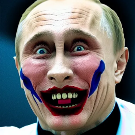 Prompt: Putin as the Joker