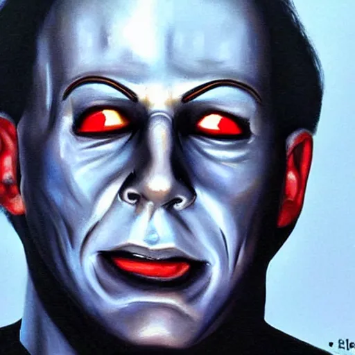 Image similar to an ultra - realistic portrait painting of michael myers in the style of alex ross. 4 k. ultra - realistic. highly detailed. epic lighting.