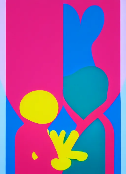 Image similar to love by shusei nagaoka, kaws, david rudnick, airbrush on canvas, pastell colours, cell shaded, 8 k