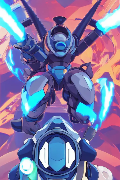 Image similar to robot ninja mask helmet megaman x zero rockman 2 0 2 2 switch game boss legacy collection fanart artsation, art gta 5 comics, behance hd by jesper ejsing, by rhads, makoto shinkai and lois van baarle, ilya kuvshinov, rossdraws global illumination ray tracing