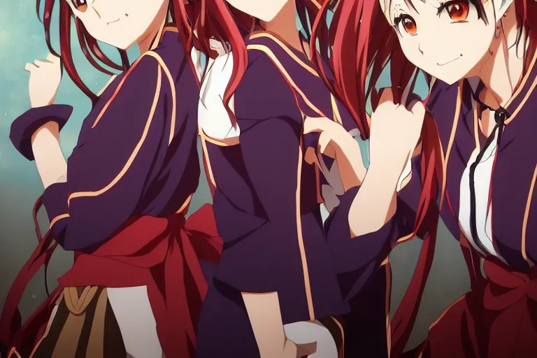 Image similar to Two anime pretty women, ufotable