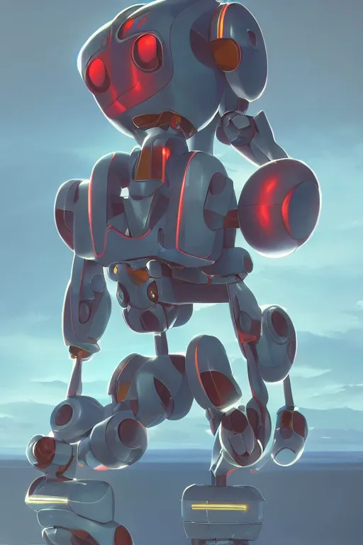 Image similar to metabots medabots medarotto medarot robot minimalist comics, behance hd by jesper ejsing, by rhads, makoto shinkai and lois van baarle, ilya kuvshinov, rossdraws global illumination ray tracing hdr radiating a glowing aura