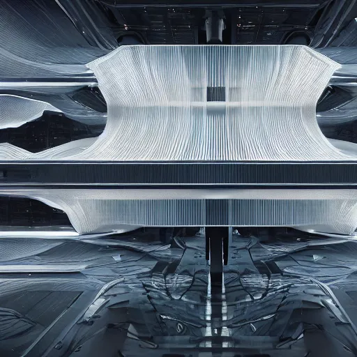 Image similar to sci-fi organic brutalism speed dynamic o x u shape wall structure on the coronation of napoleon painting and digital billboard in the middle, unreal engine 5, keyshot, octane, artstation trending, ultra high detail, ultra realistic, cinematic, 8k, 16k, in style of zaha hadid, in style of photogrammetry point cloud, in plastic,dark, tilt shift,