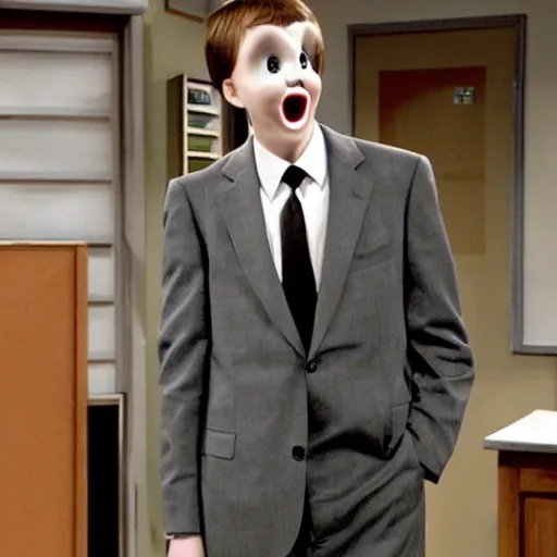 Prompt: slenderman in a comedy tv sitcom