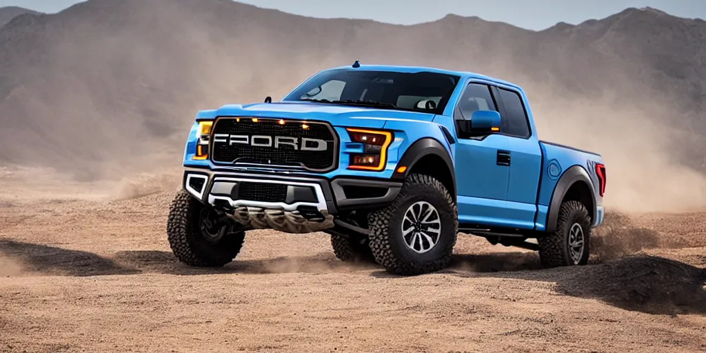 Image similar to “2022 Ford F-150 Raptor SUV, 4K, ultra realistic”