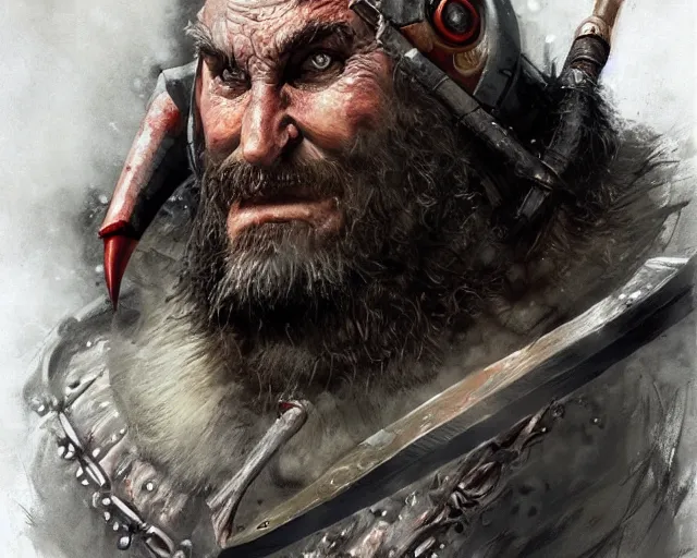 Prompt: portrait of doctor ivo robotnik as a barbarian, epic, tragic, dark fantasy art, fantasy, pretty, hd shot, digital portrait, beautiful, artstation, comic style, by artgerm, guy denning, jakub rozalski, magali villeneuve and charlie bowater