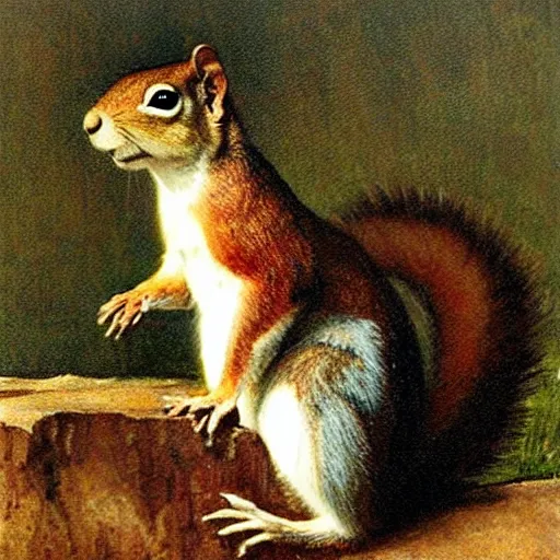 Prompt: by waterhouse, picture portrait of a squirrel in delta aviator cap, photorealism, 8 k,