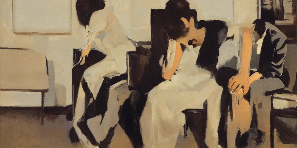 Image similar to hiding, ben aronson 1950