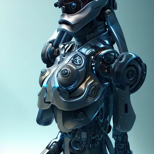 Prompt: “photo of a cyborg girl in futuristic armor, artstation trending, highly detailed”