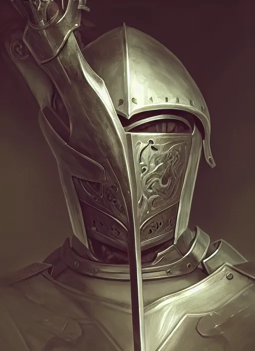 Image similar to male knight in armor profile shot!! murky lighting, wind blowing, portrait, fairytale, physical mental perfection, symmetrical! intricate, romanticism, highly detailed, biblical divine holy perfection!! digital painting, artstation, concept art, smooth, sharp focus, by artgerm and greg rutkowski and alphonse mucha