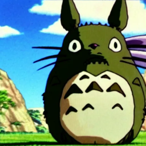 Image similar to Totoro in dragon ball z