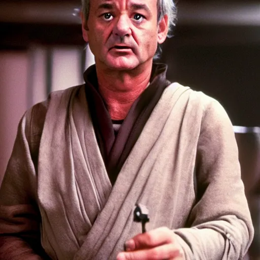 Image similar to bill murray plays a jedi in star wars