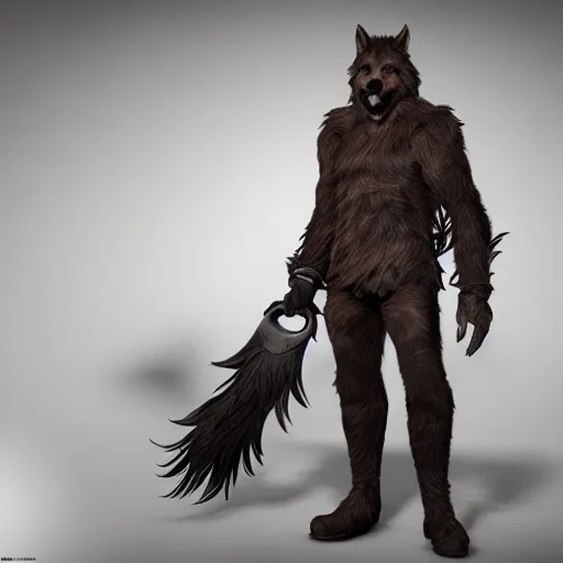 Image similar to cute handsome male werewolf from van helsing unreal engine hyperreallistic render 8k character concept art masterpiece