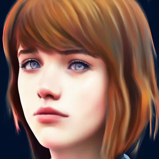 Image similar to a selfie of max caulfield, intricate, youth, digital painting, artstation, concept art, illustration, life is strange, edouard caplain