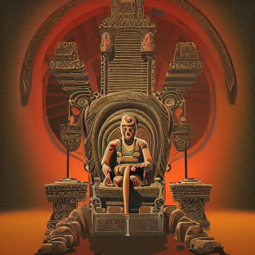 Prompt: An ancient cobra on an intricate throne, James gilleard, very coherent symmetrical artwork, cinematic, high detail, octane rendered