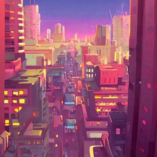 Prompt: frantic city by james gilleard