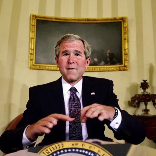 Image similar to george w bush in the white house