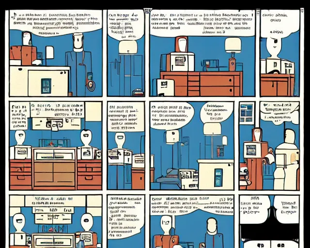 Image similar to chris ware