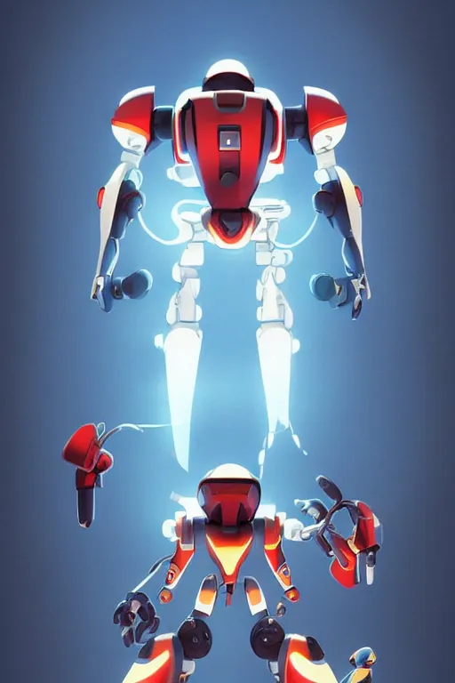 Image similar to metabots medabots medarotto medarot robot minimalist comics, behance hd by jesper ejsing, by rhads, makoto shinkai and lois van baarle, ilya kuvshinov, rossdraws global illumination ray tracing hdr radiating a glowing aura