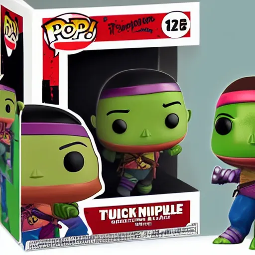 Prompt: tmnt funko pop