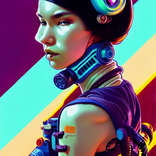 Image similar to high quality high detail portrait of a diesel punk jinx in an alien world, tristan eaton, victo ngai, artgerm, rhads, ross draws, hyperrealism, intricate detailed, alphonse mucha, 8 k, sci - fi, pastel colors, artstation,