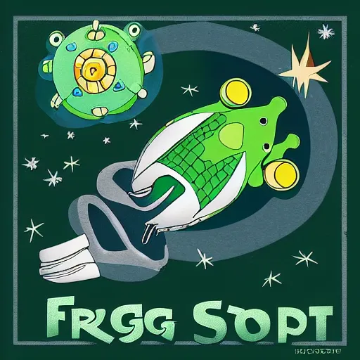 Image similar to frog spaceship