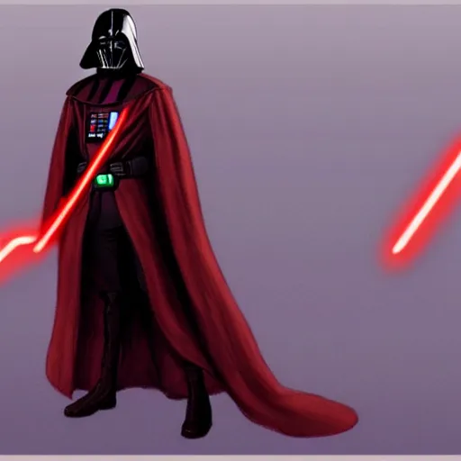 Image similar to concept art of a new Star Wars sith Lord