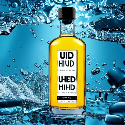 Prompt: 4 k uhd in a bottle