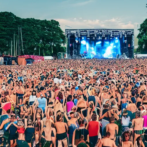 Image similar to a photo of the biggest summer music festival