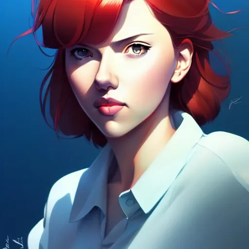 Prompt: scarlett johansson, portrait shinkai makoto studio ghibli studio key hideaki anno sakimichan stanley artgerm lau rossdraws james jean marc simonetti elegant highly detailed digital painting artstation pixiv