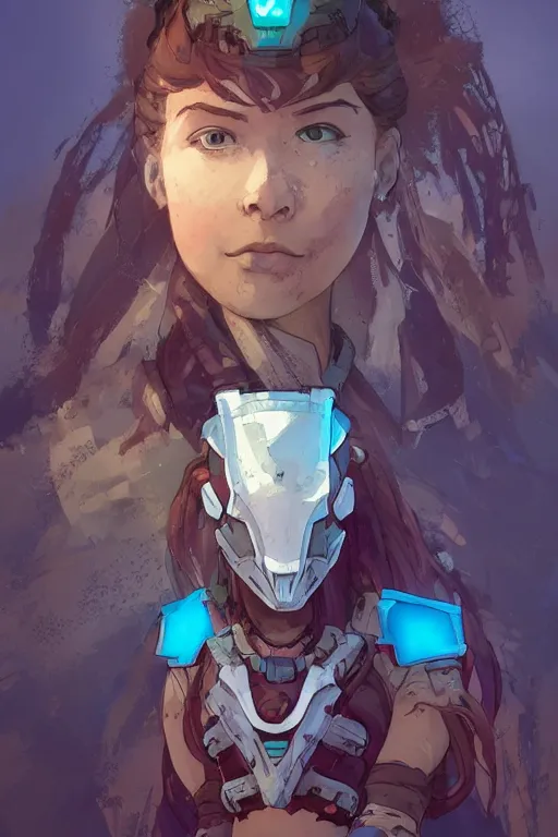 Image similar to combination suit armor aloy horizon forbidden west horizon zero dawn robot ninja mask helmet backpack tribal, art gta 5 comics, official fanart behance hd artstation by jesper ejsing, by rhads, makoto shinkai and lois van baarle, ilya kuvshinov, ossdraws radiating a glowing aura cgi rtx 2 0 2 2