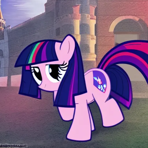 Prompt: twilight sparkle in russia