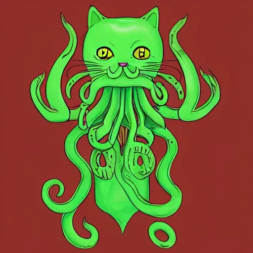 Prompt: Cat Cthulhu