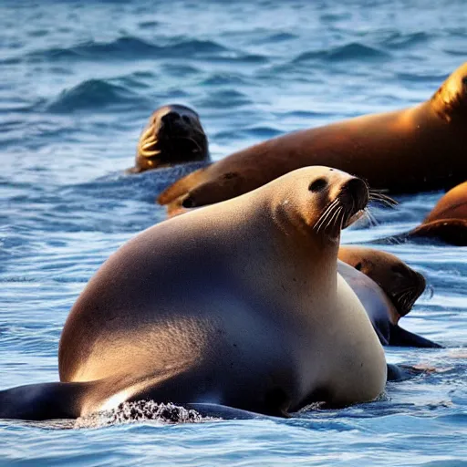 Image similar to “ Extremely obese sea lions”