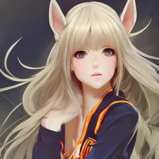 Prompt: portrait anime elven cheerleader girl, cute - fine - face, pretty face, realistic shaded perfect face, fine details. anime. realistic shaded lighting by ilya kuvshinov giuseppe dangelico pino and michael garmash and rob rey, iamag premiere, aaaa achievement collection, elegant, fabulous, eyes open in wonder