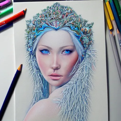 Arcane” Portrait Studies - Colored Pencils