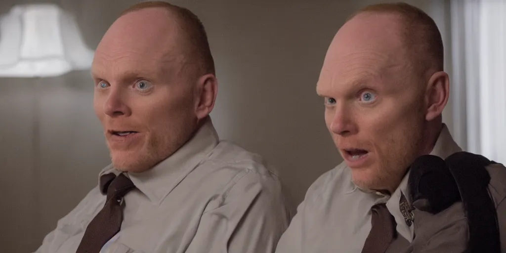 Image similar to a film still of Bill burr in Halloween, high quality