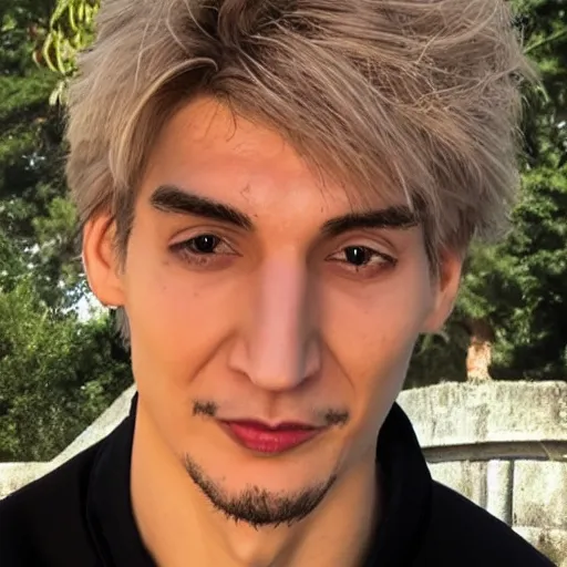 Image similar to xqc, big long nose, underbite
