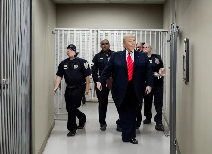 Image similar to trump inside the jail