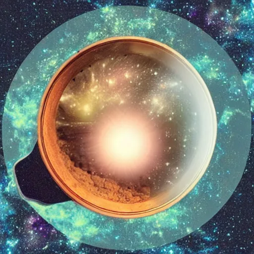 Image similar to universe in a pot, universe